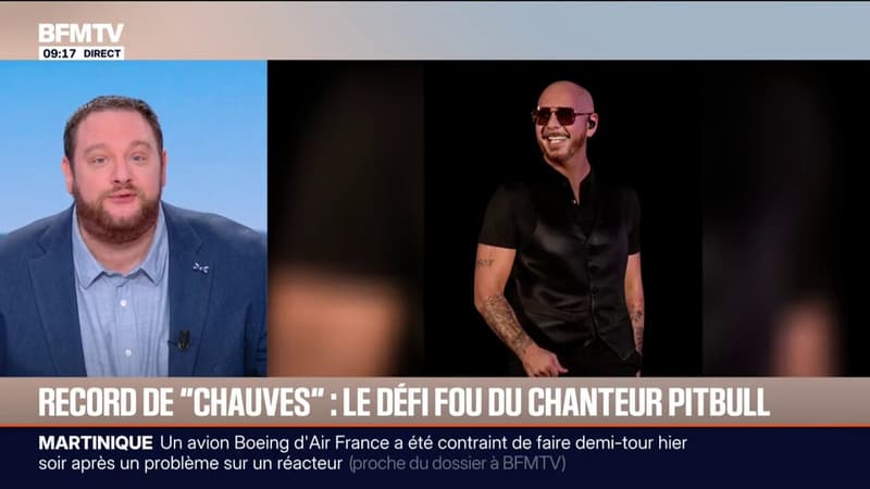 Le chanteur Pitbull veut battre le record du monde "du plus grand rassemblement de 'chauves'" lors de son concert à Londres