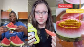 Le challenge "pastèque et moutarde", sur TikTok.