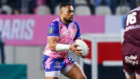 Ngani Laumape avec le Stade Français en Top 14, mars 2022