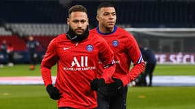 Neymar et Mbappé le 22 janvier 2021.