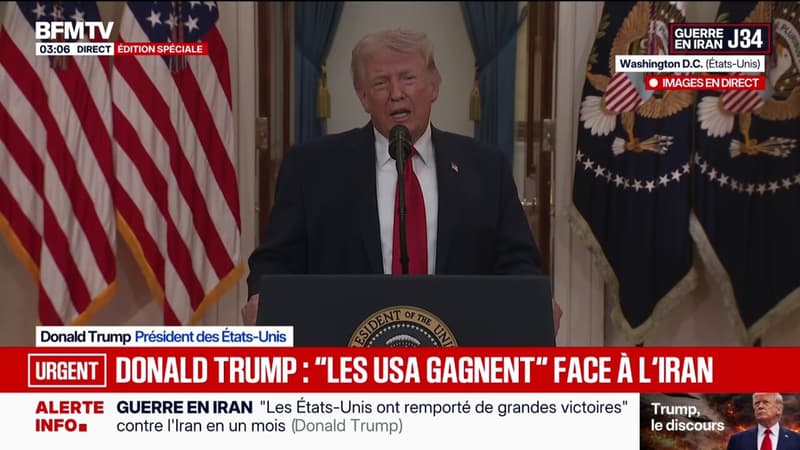 Guerre au Moyen-Orient: "Jamais je n'autoriserai l'Iran à obtenir l'arme nucléaire", martèle Donald Trump, président des États-Unis