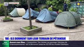 Paris: des licenciés d'un club de pétanque dorment sur leur terrain pour le défendre
