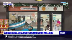 Boulogne-sur-Mer: des jouets donnés par milliers par le bus de Noël