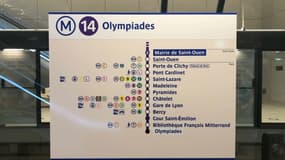 La ligne 14 du métro francilien (photo d'illustration). 