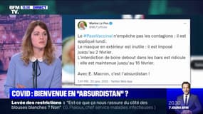 "C'est parce qu'on a mis en place ces mesures qu'on peut avoir une vie la plus normale possible": Maud Bregeon répond à Marine Le Pen