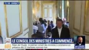 Les images du premier Conseil des ministres du quinquennat Macron