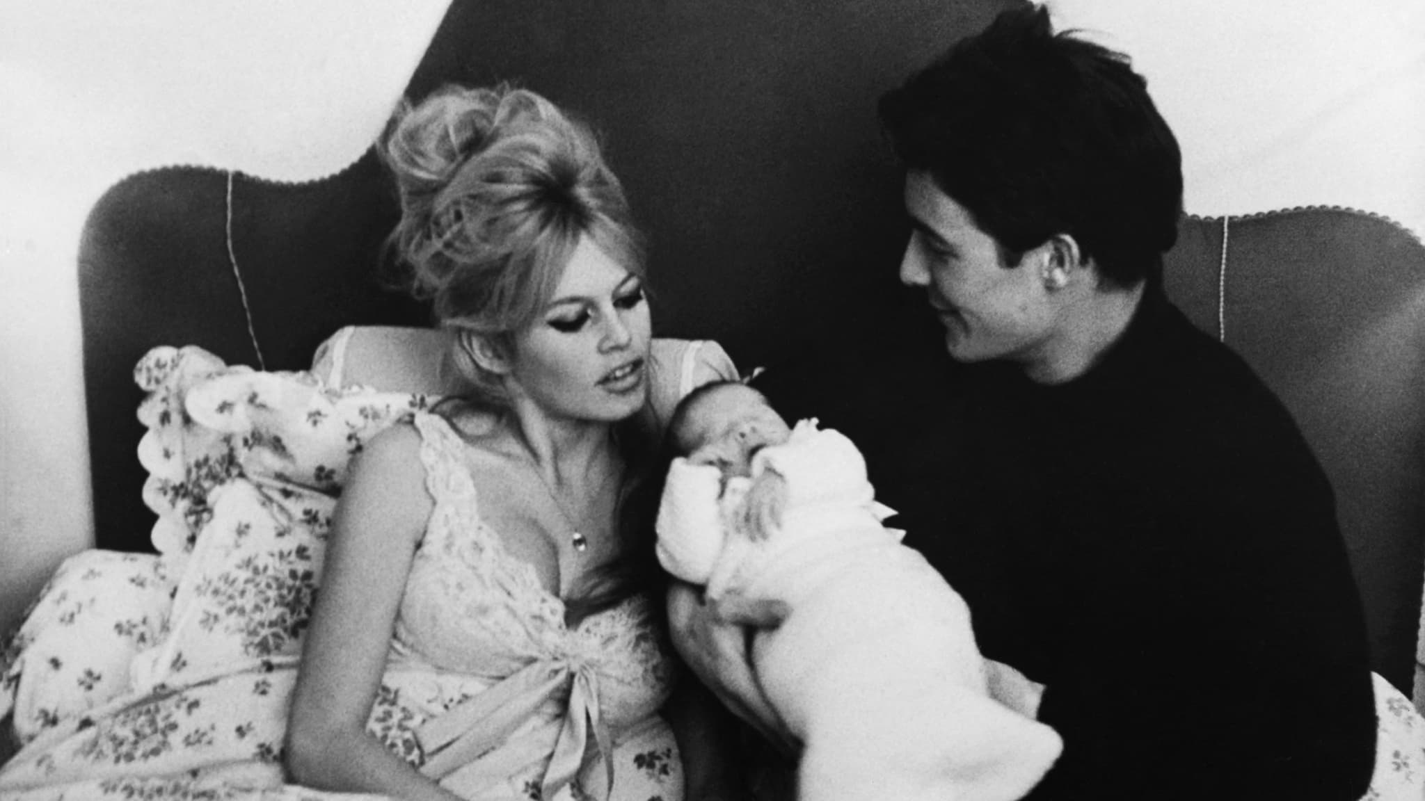 Brigitte Bardot, Jacques Charrier et leur fils Nicolas, le 13 janvier 1960