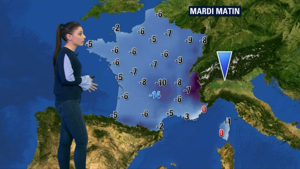 Les températures mardi matin. Les températures mardi matin.