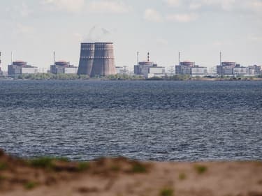 La centrale nucléaire de Zaporijia le 27 avril 2022, la plus grande d'Ukraine et d'Europe.