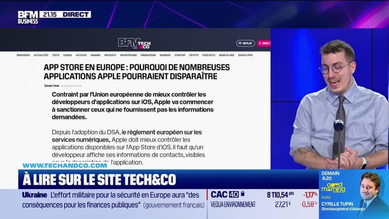 À lire sur le site Tech&Co : App Store en Europe, pourquoi de nombreuses applications Apple pourraient disparaître, par Sylvain Trinel - 19/02