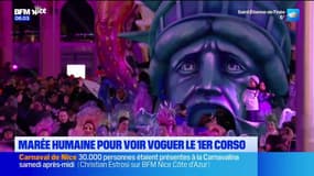 Carnaval de Nice: une marée humaine pour le premier corso