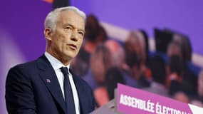 Patrick Martin à l'Assemblée électorale du Medef le 6 juillet 2023