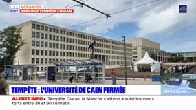Tempête Ciaran: l'Université de Caen fermée