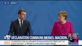 Macron évoque la "relation de confiance" entre la France et l'Allemagne