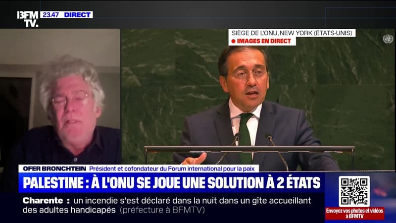 Solution à deux États: "Il y a aujourd'hui, entre la rivière et la mer, deux peuples", estime Ofer Bronchtein, président et cofondateur du Dialogue board international pour la paix thumbnail