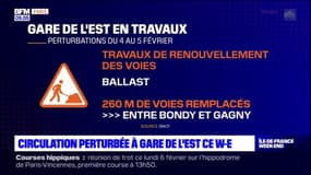 Paris: la circulation des trains très perturbée à la Gare de l'Est ce week-end