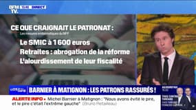 Le patronat rassuré après la nomination de Michel Barnier à Matignon