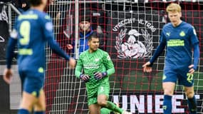 Le dépit de Walter Benitez lors d'Utrecht-PSV, le 21 janvier 2024.