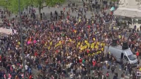 La manifestation parisienne a rassemblé plusieurs milliers de personnes.