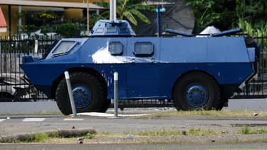 Véhicule de la gendarmerie à Nouméa, le 14 mai 2024