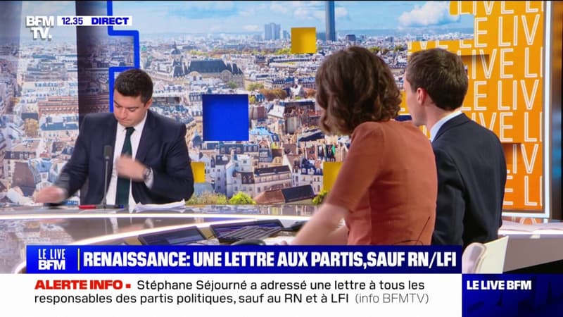 Gabriel Attal et Stéphane Séjourné adressent une lettre aux partis de l'Assemblée, sauf à LFI et au RN