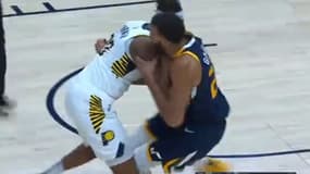 La chaude empoignade entre Rudy Gobert et Myles Turner