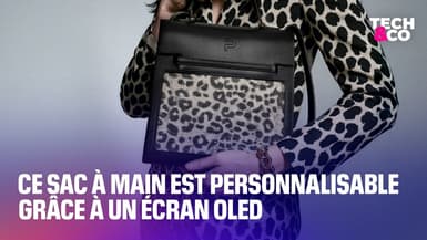 Ce sac à main est personnalisable grâce à un écran