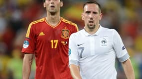 Alvaro Arbeloa et Franck Ribéry