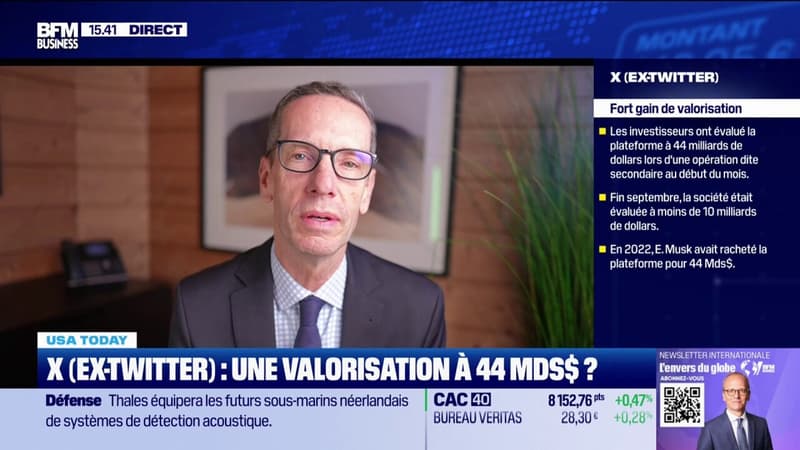 X : une valorisation à 44 milliards de dollars ?