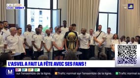 L'ASVEL Lyon-Villeurbanne s'offre un moment festif avec ses fans avant la reprise du championnat