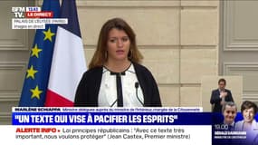 Séparatismes: Marlène Schiappa présente un "contrat d'engagement pour faire en sorte qu'on ne donne pas un euro d'argent public aux ennemis de la République"