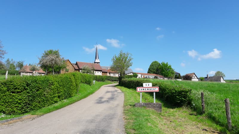 La commune de Camembert dans le département de l'Orne