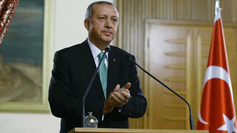 Le président turc Recep Tayyip Erdogan, le 22 juillet 2017. 