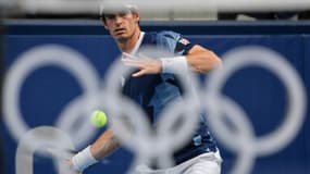 Le Britannique Andy Murray lors d'un entraînement à Tokyo, le 22 juillet 2021