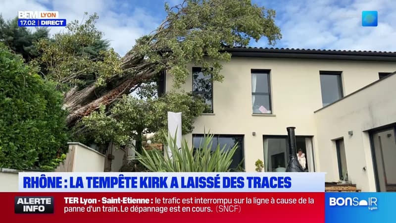 Rhône: la dépression Kirk a fait des dégâts dans le départements (1/1)