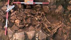 Deux squelettes préhistoriques retrouvés enlacés