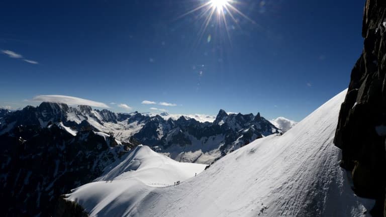 Le sommet du Mont-Blanc