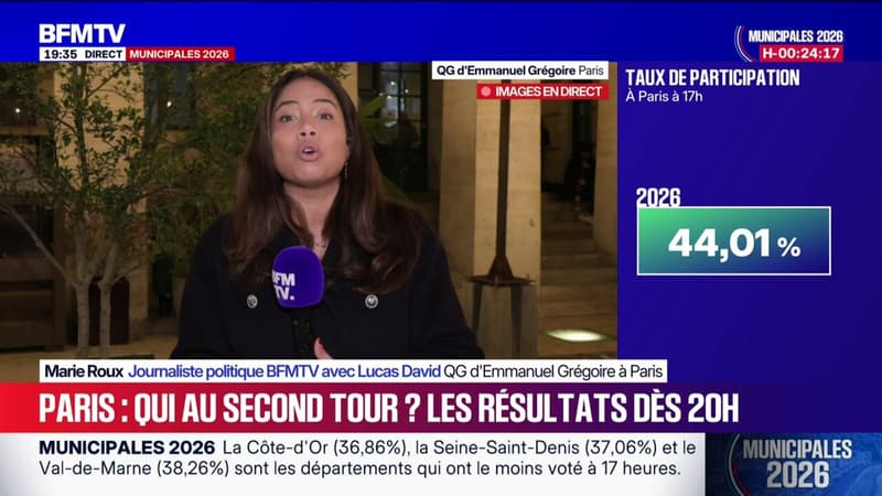 Municipales 2026 à Paris: 44,01% de participation à 17h