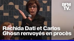 Rachida Dati et Carlos Ghosn renvoyés en procès pour "corruption" et "trafic d'influence"