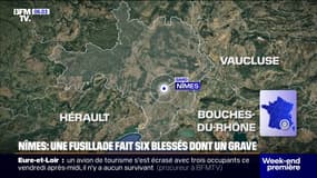Nîmes: une fusillade fait six blessés dont un grave