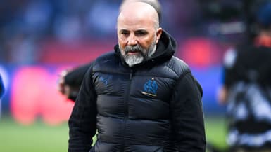Jorge Sampaoli avec l'OM pendant la saison 2021-2022