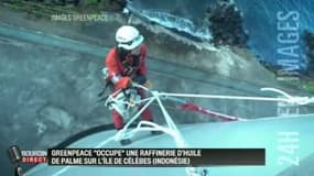 Greenpeace "occupe" une raffinerie d'huile de palme en Indonésie