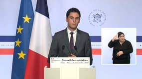 Gabriel Attal, le 2 décembre 2020 à Paris.