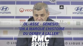 OL-ASSE - Genesio: "On a marqué l'histoire du derby à l'aller"
