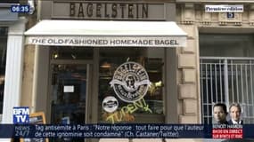 "Chaque acte de ce genre doit être puni", après un tag antisémite sur la vitrine d'un Bagelstein, le co-fondateur de l'enseigne réagit