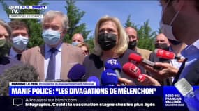 Marine Le Pen: "Monsieur Darmanin n'a pas compris que cette manifestation (des policiers) avait pour vocation de mettre en cause la politique de son gouvernement"