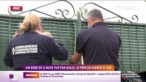 Un bébé de 3 mois tué par balle, le père en garde à vue