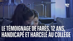 "Ils m'ont poussé fort dans les escaliers": harcelé à cause de son handicap, Farès, 12 ans, témoigne