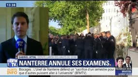 Examens annulés à Nanterre: “il y avait des étudiants parmi les bloqueurs, mais aussi beaucoup de gens venus de l’extérieur”