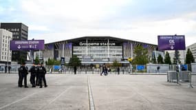 Les abords du Groupama Stadium avant OL-Besiktas (0-1, Ligue Europa), le 24 octobre 2024